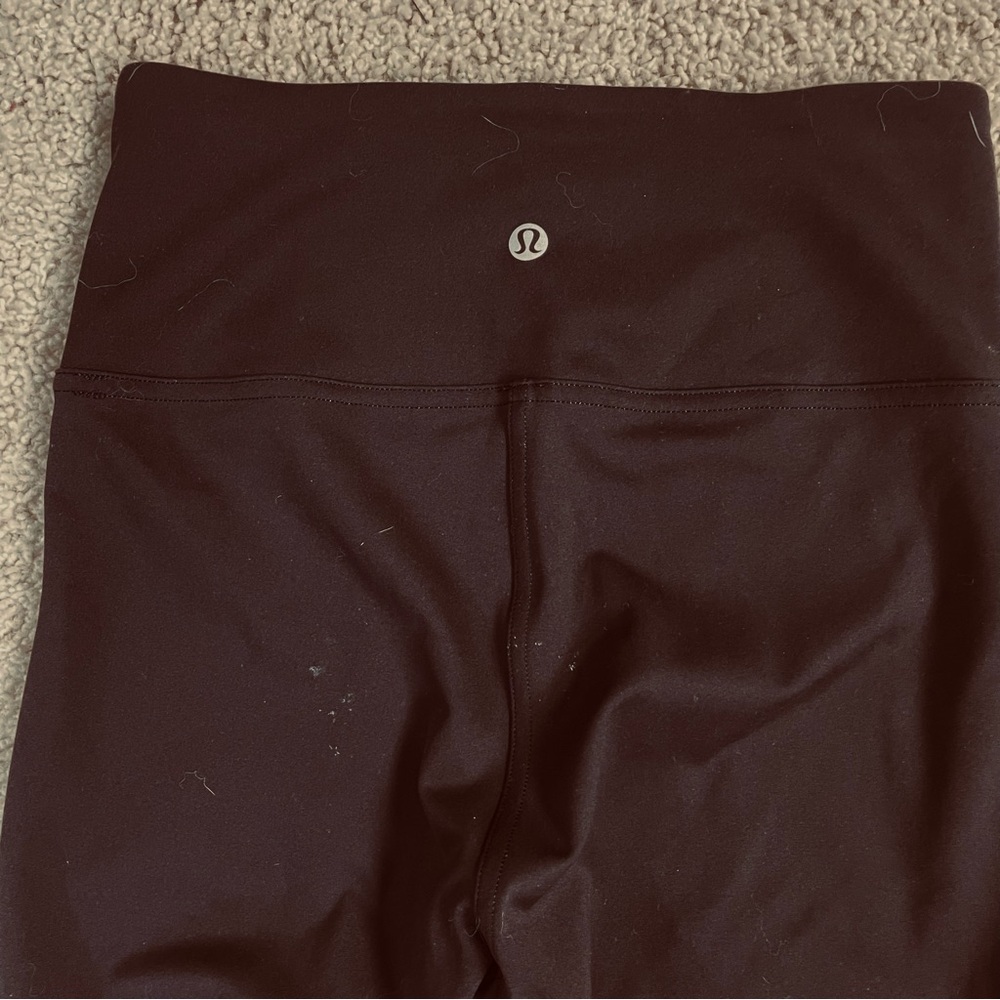 Women's LULULEMON Athletica BLACK & PINK Sweat & Repeat 28" TIGHT Legging PANT 4 - Picture 7 of 8